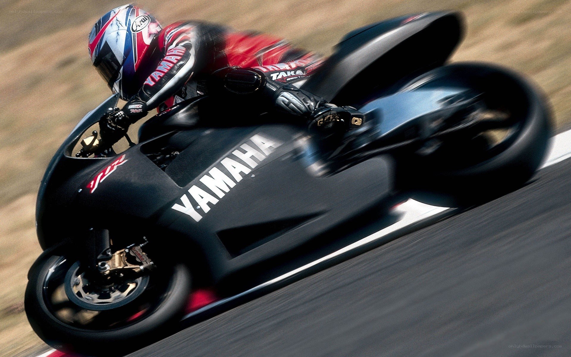 racing motorcycle on track