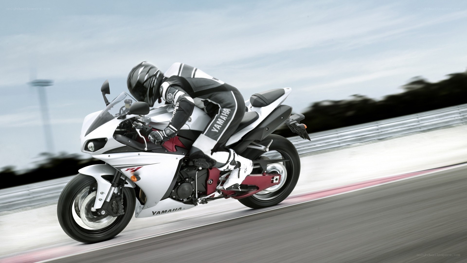 racing motorcycle on track