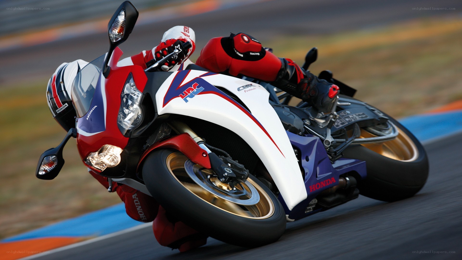 racing motorcycle on track