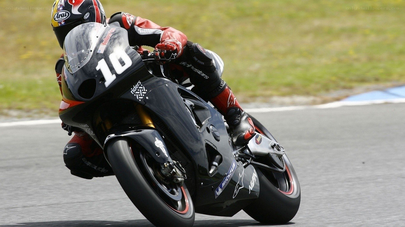 racing motorcycle on track