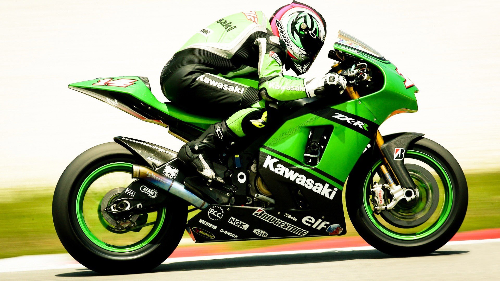 racing motorcycle on track