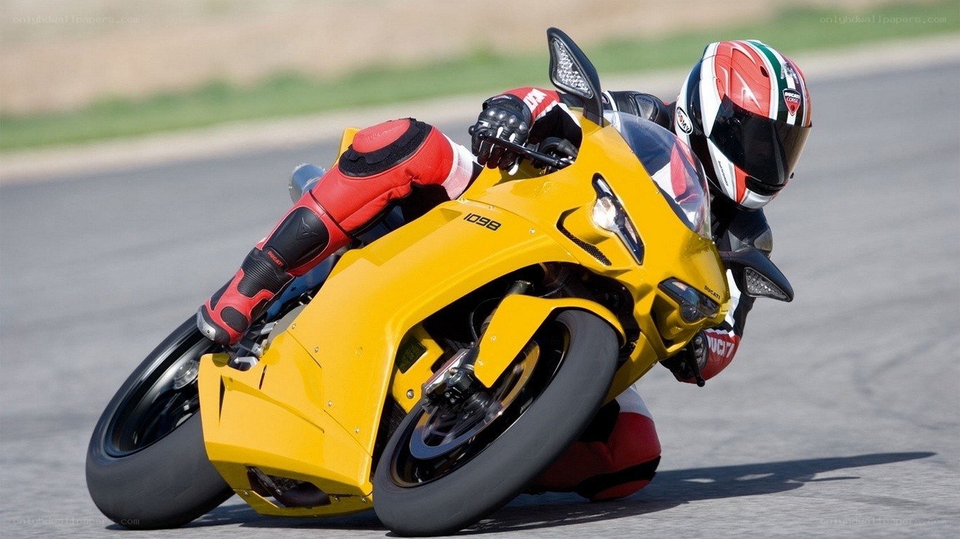 racing motorcycle on track