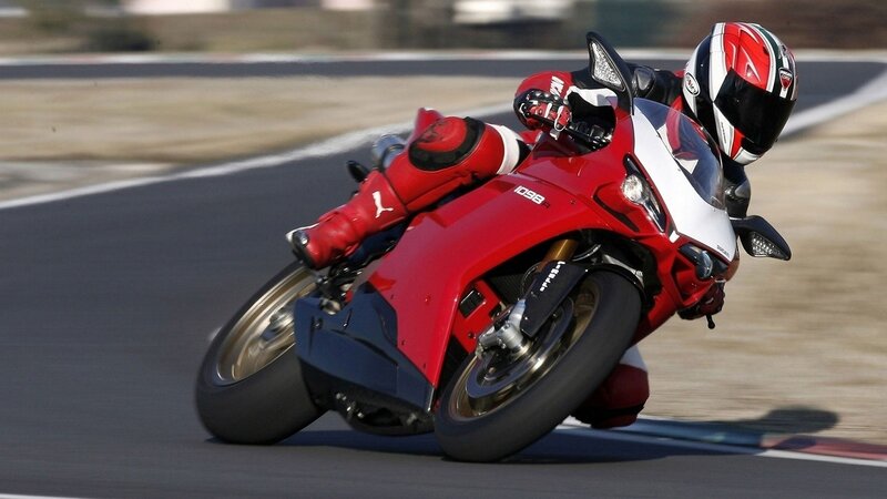 racing motorcycle on track