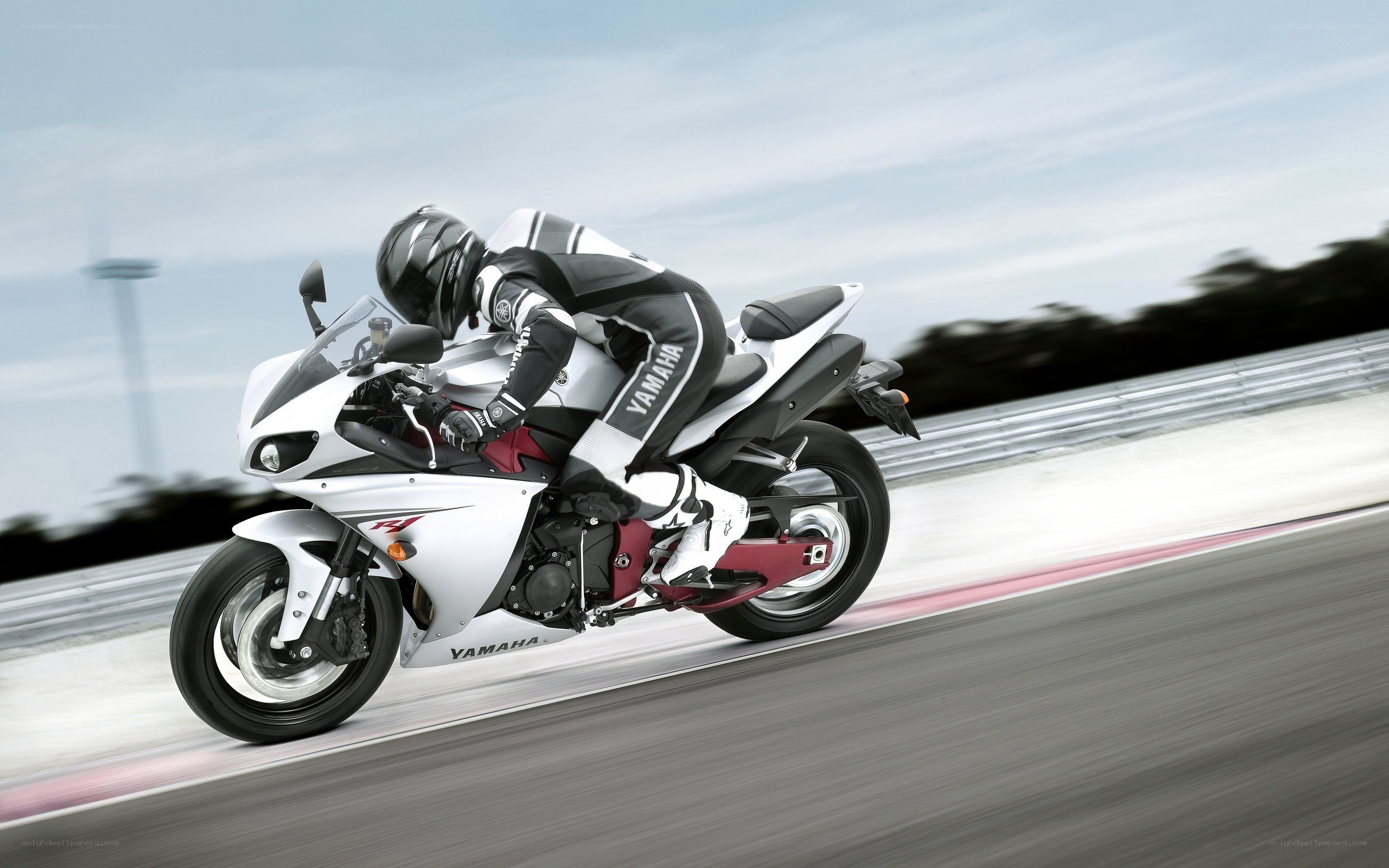 racing motorcycle on track