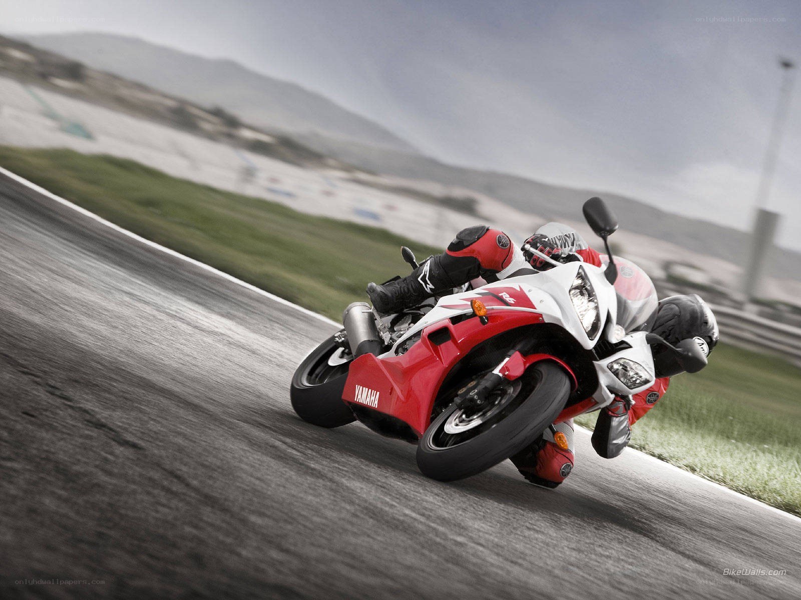 racing motorcycle on track