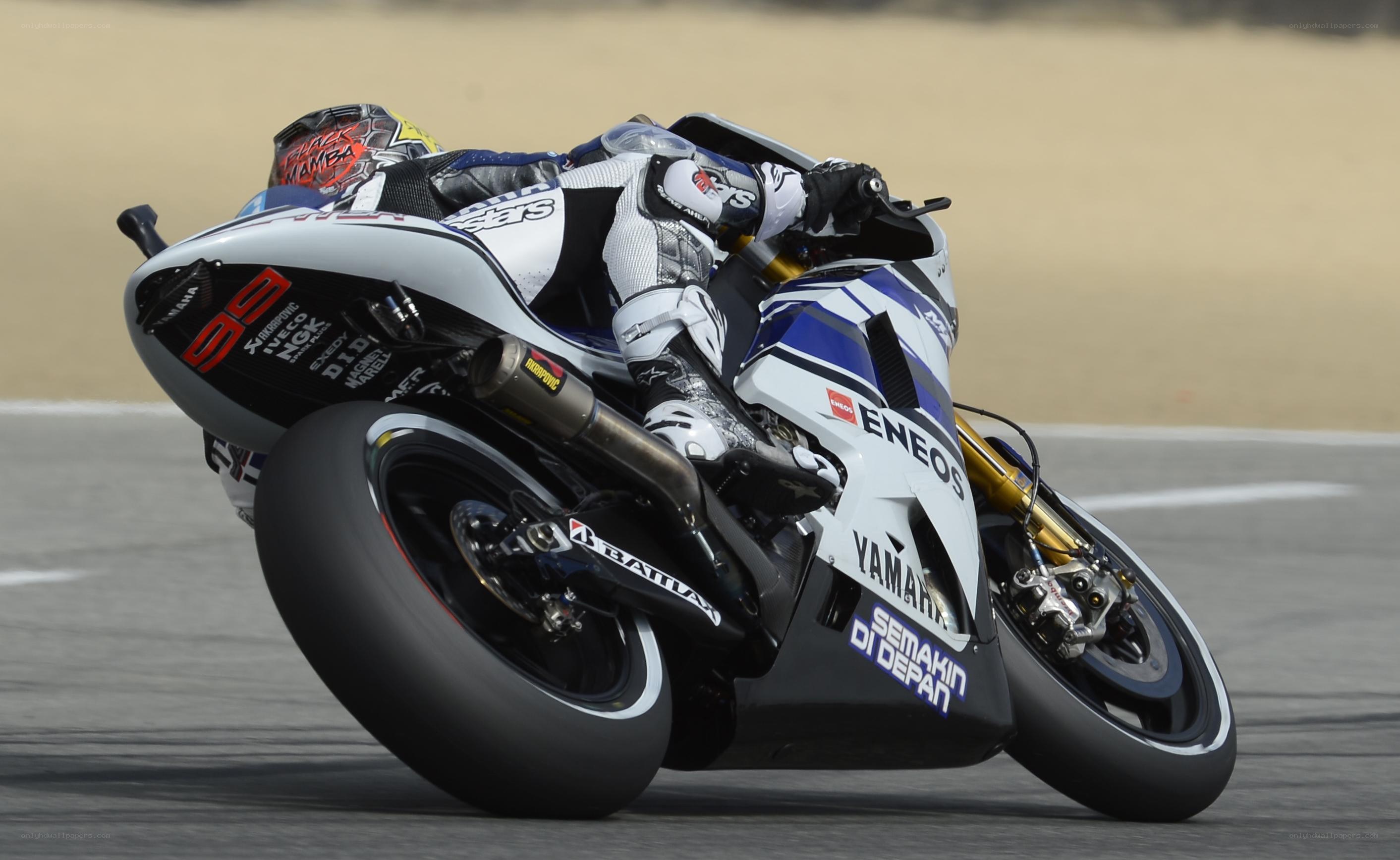 racing motorcycle on track
