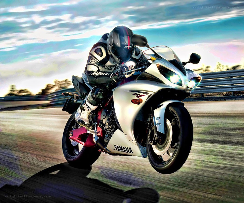racing motorcycle on track