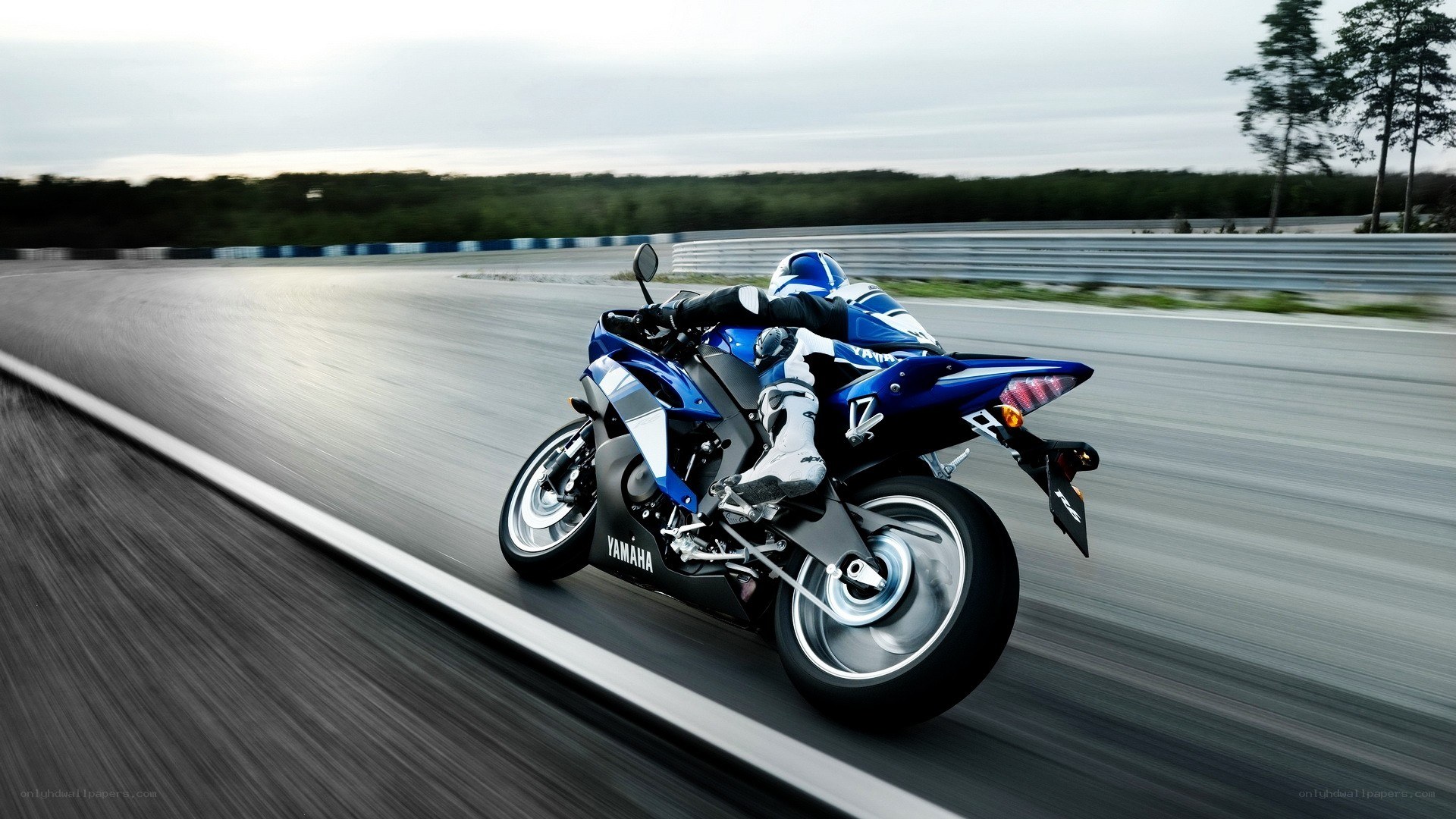 racing motorcycle on track