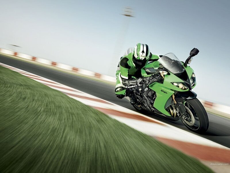 racing motorcycle on track