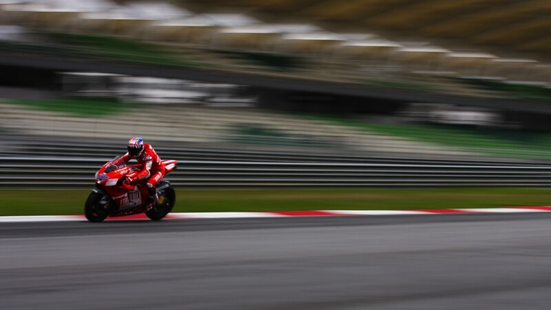racing motorcycle on track