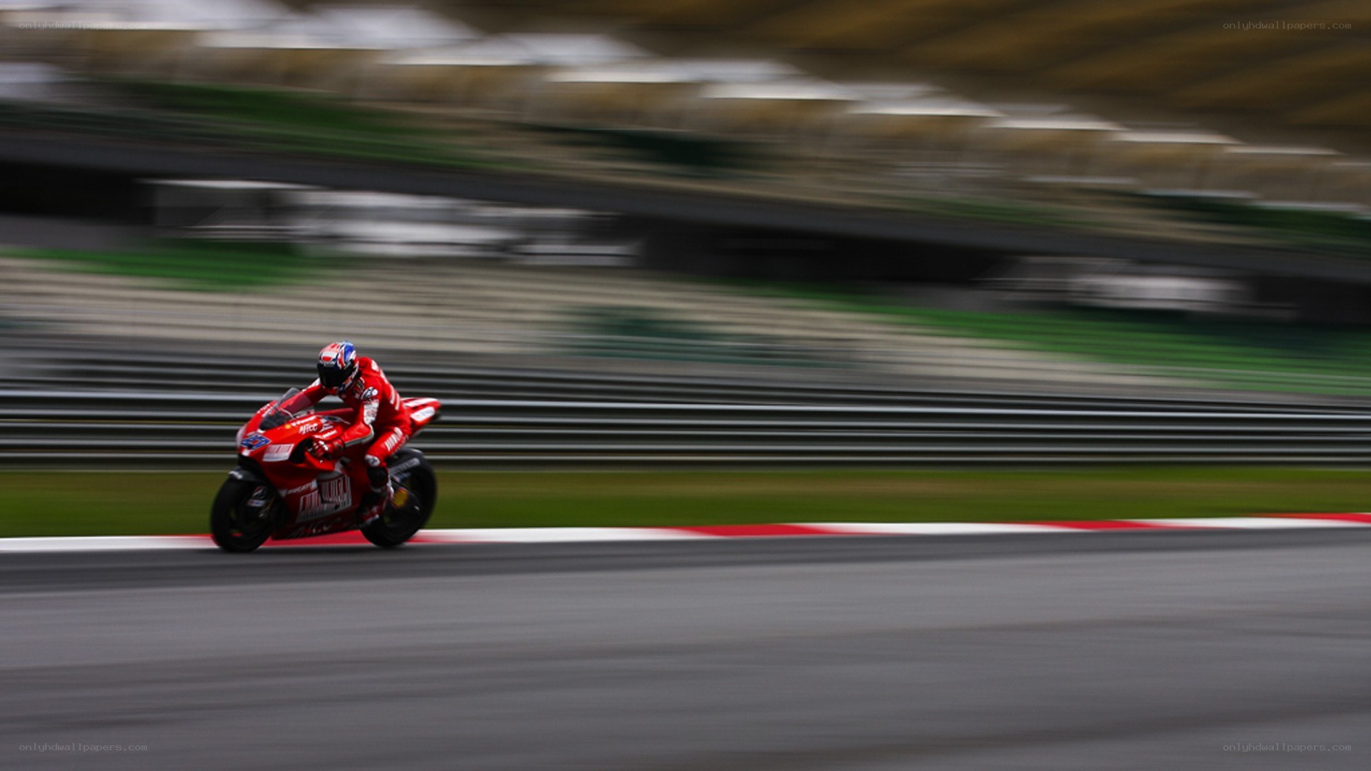 racing motorcycle on track