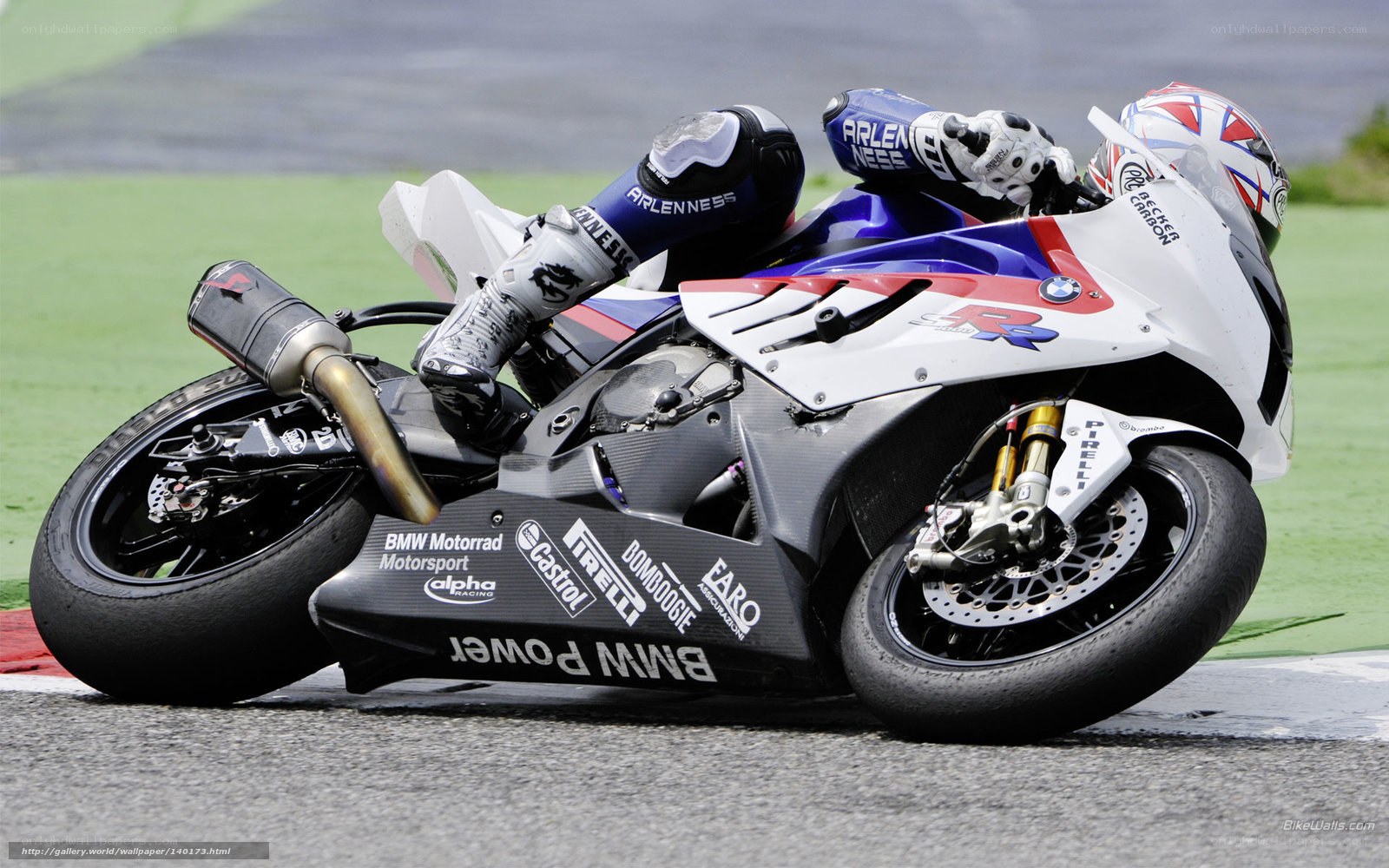 racing motorcycle on track