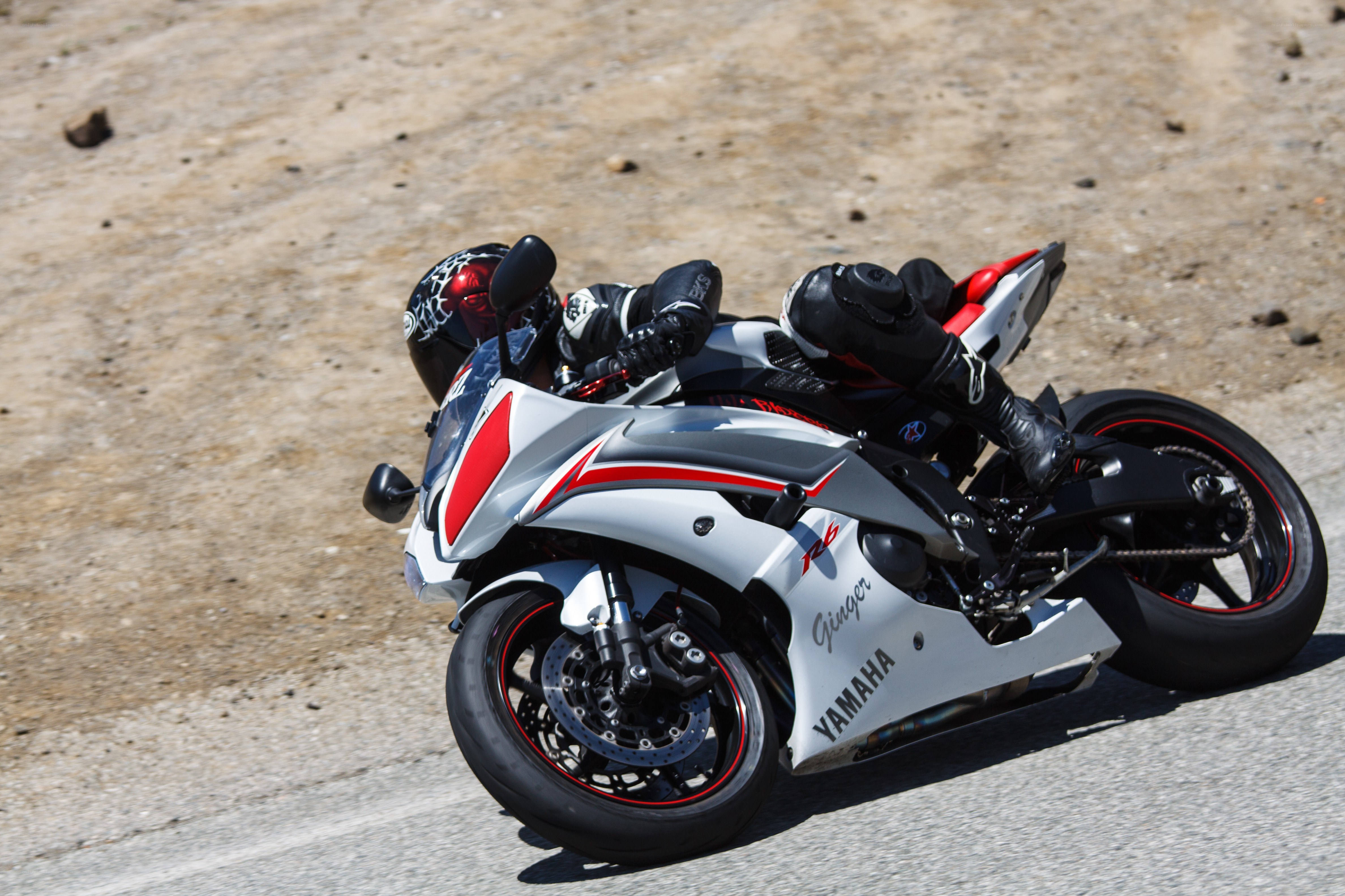 racing motorcycle on track