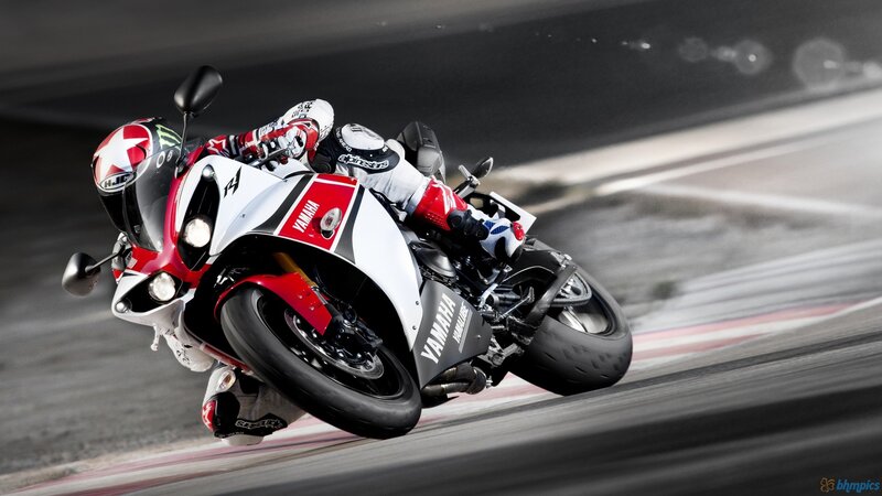 racing motorcycle on track