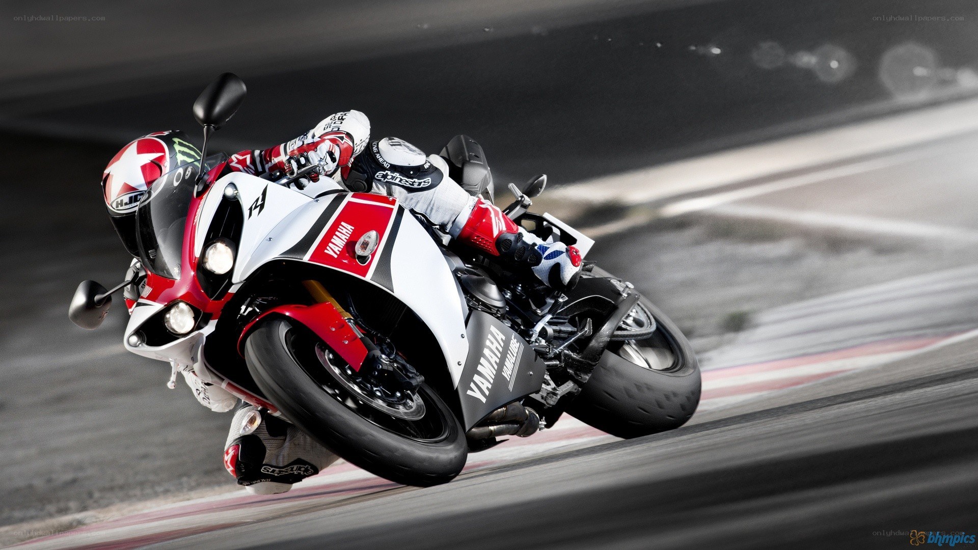 racing motorcycle on track