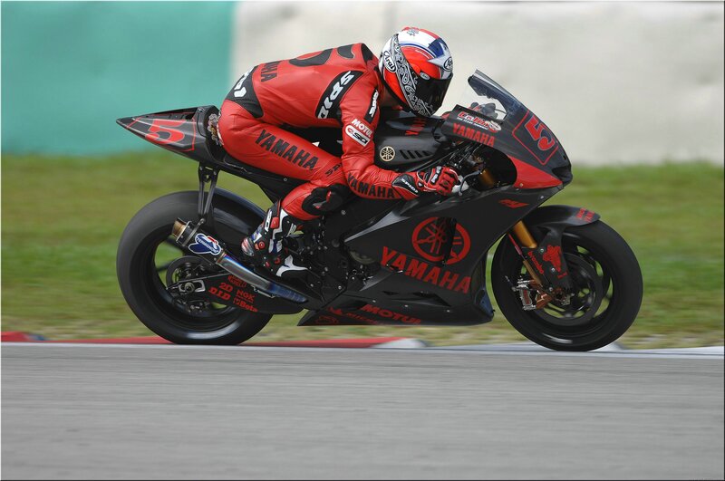 racing motorcycle on track