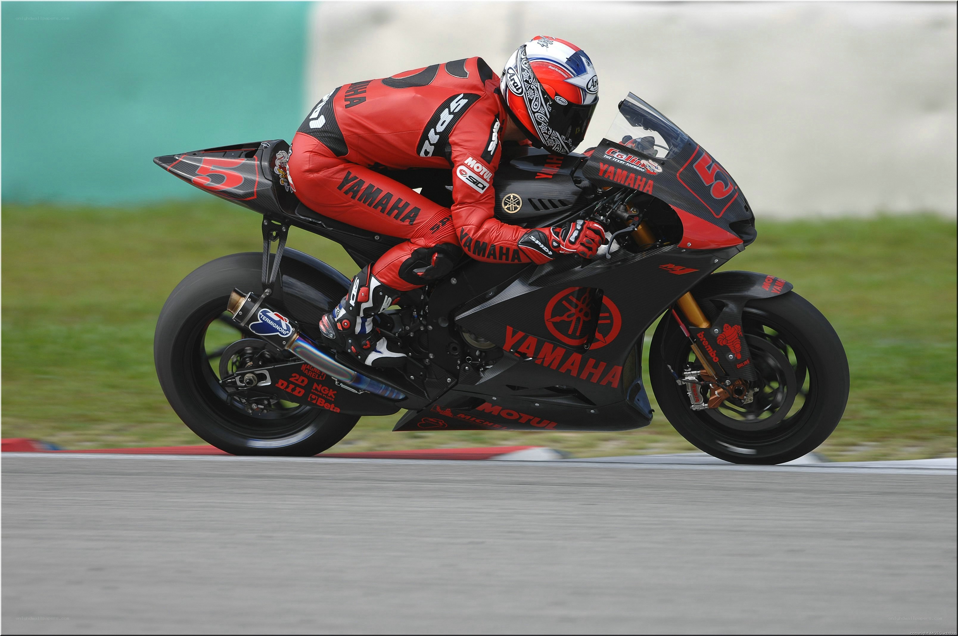 racing motorcycle on track