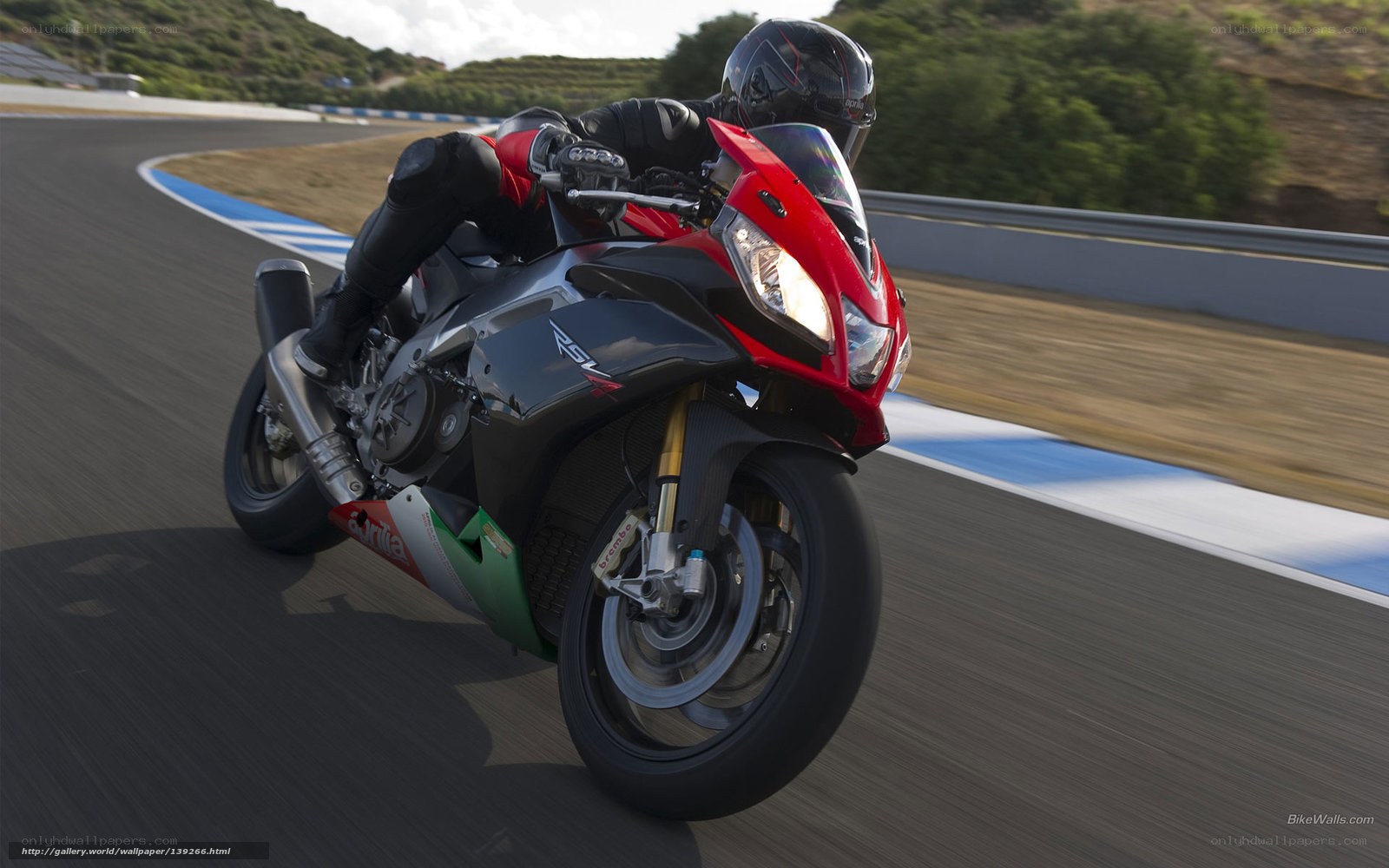 racing motorcycle on track