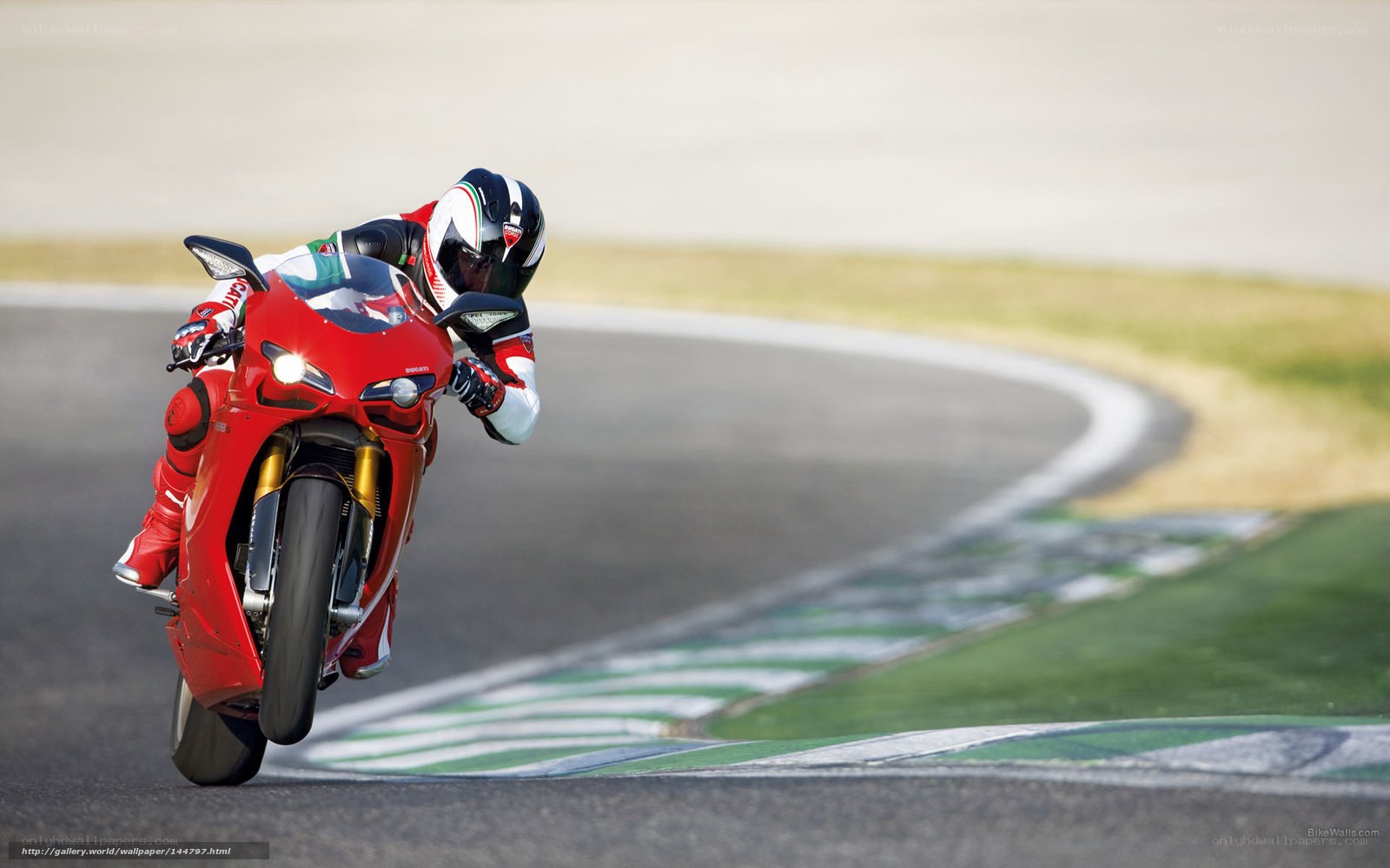 racing motorcycle on track