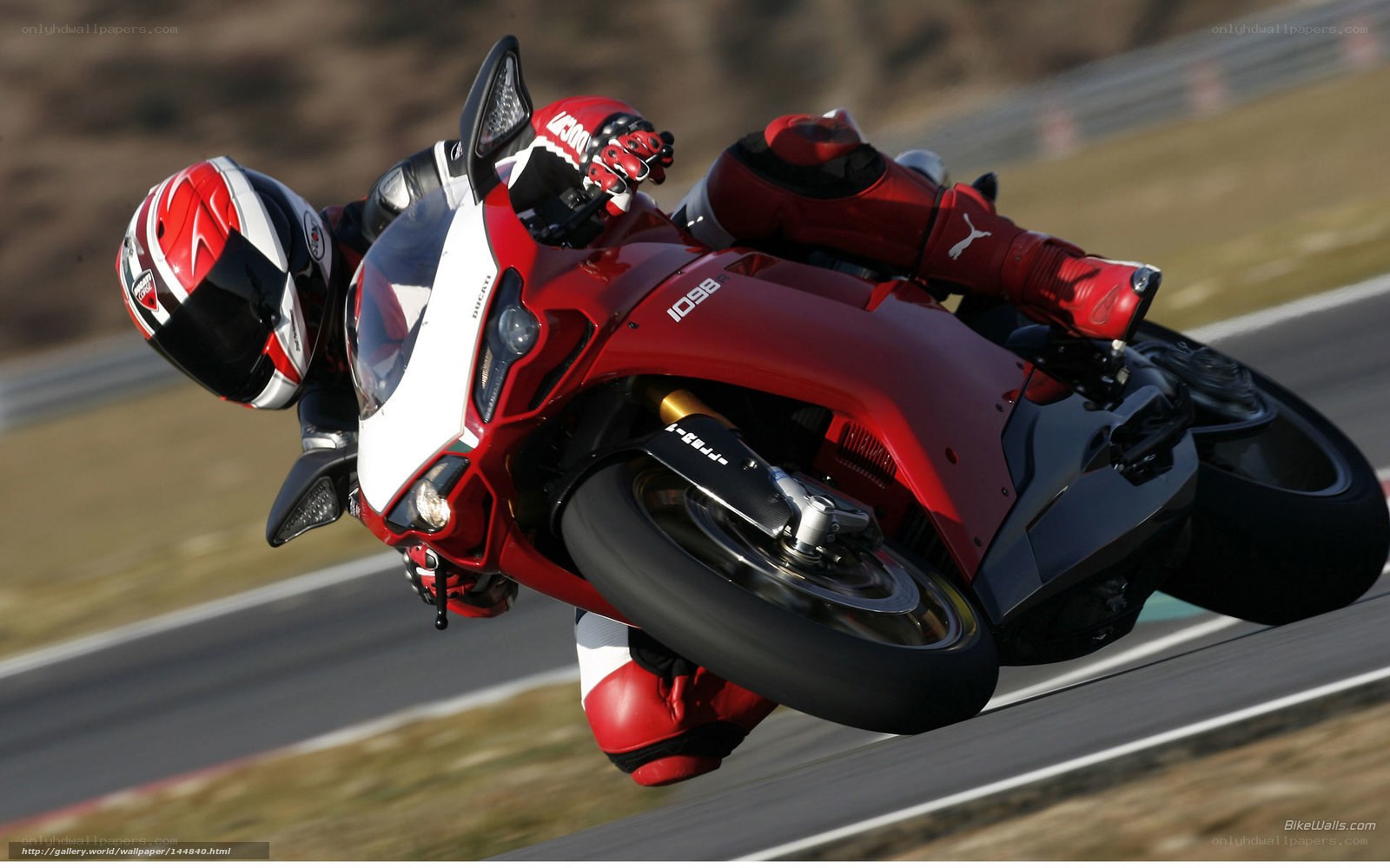 racing motorcycle on track