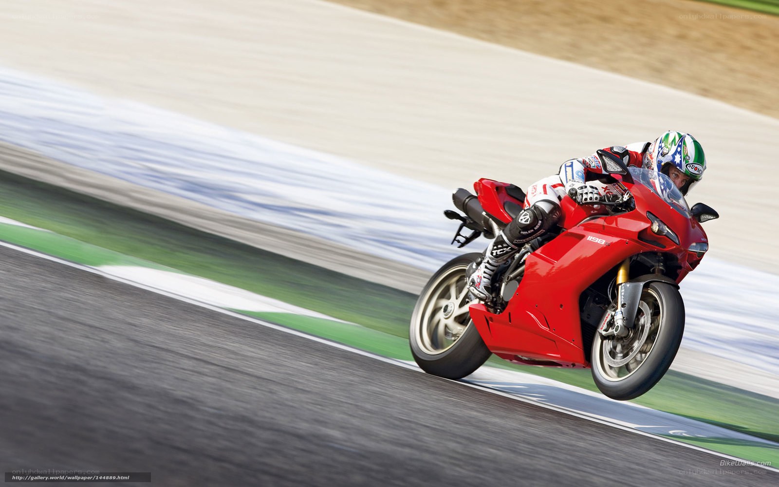 racing motorcycle on track