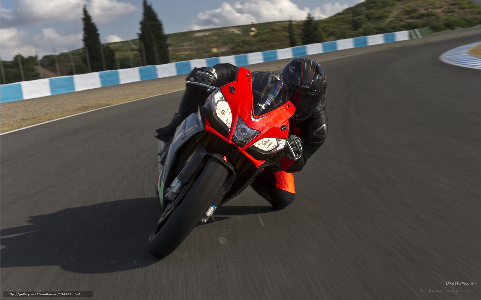 racing motorcycle on track