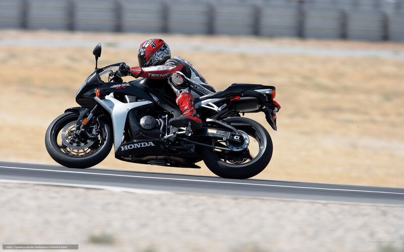 racing motorcycle on track