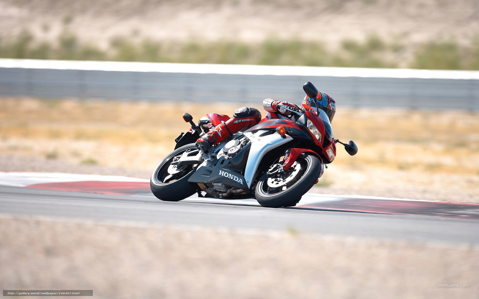racing motorcycle on track