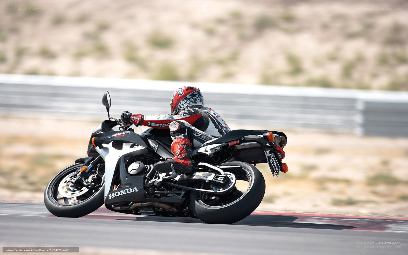 racing motorcycle on track