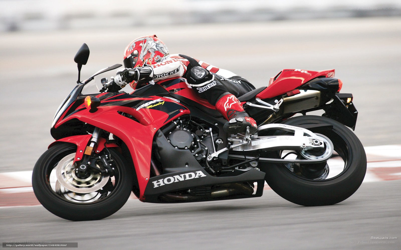 racing motorcycle on track