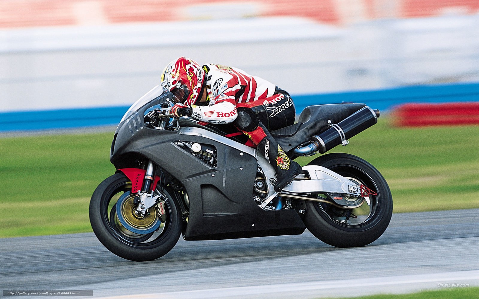 racing motorcycle on track