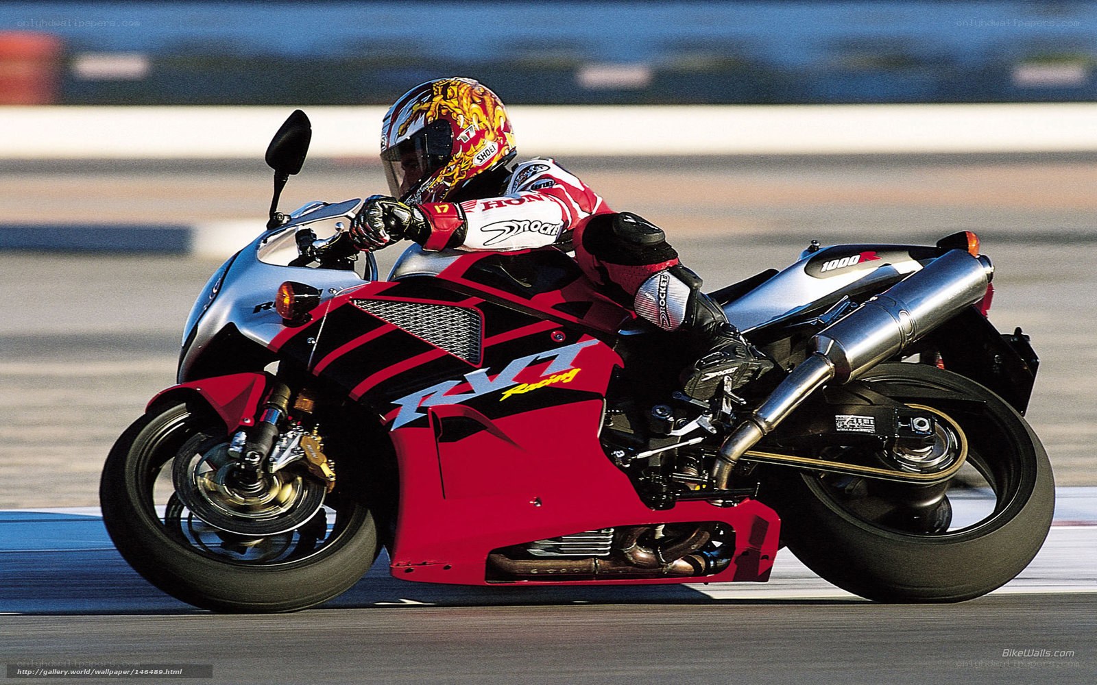 racing motorcycle on track