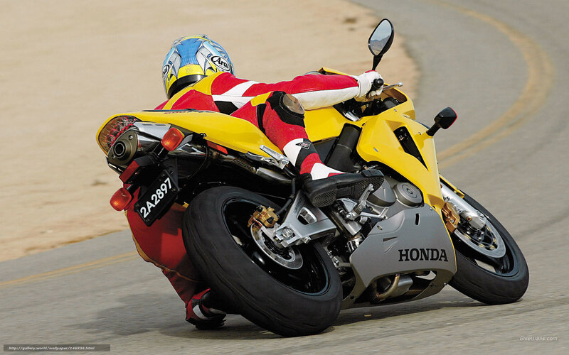 racing motorcycle on track