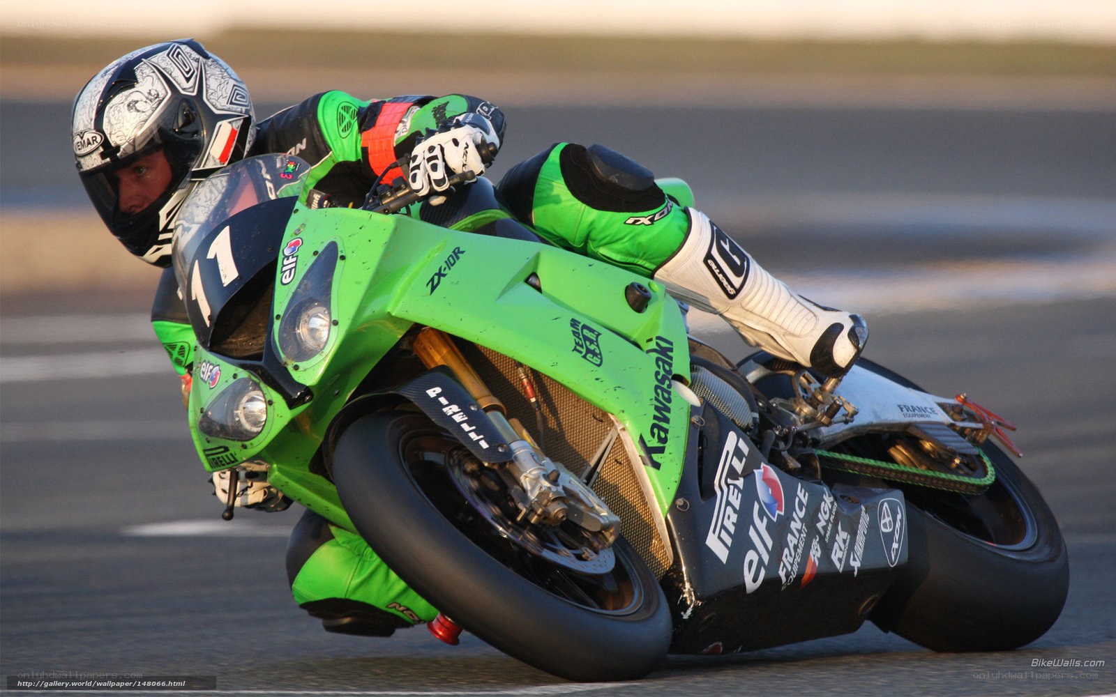 racing motorcycle on track