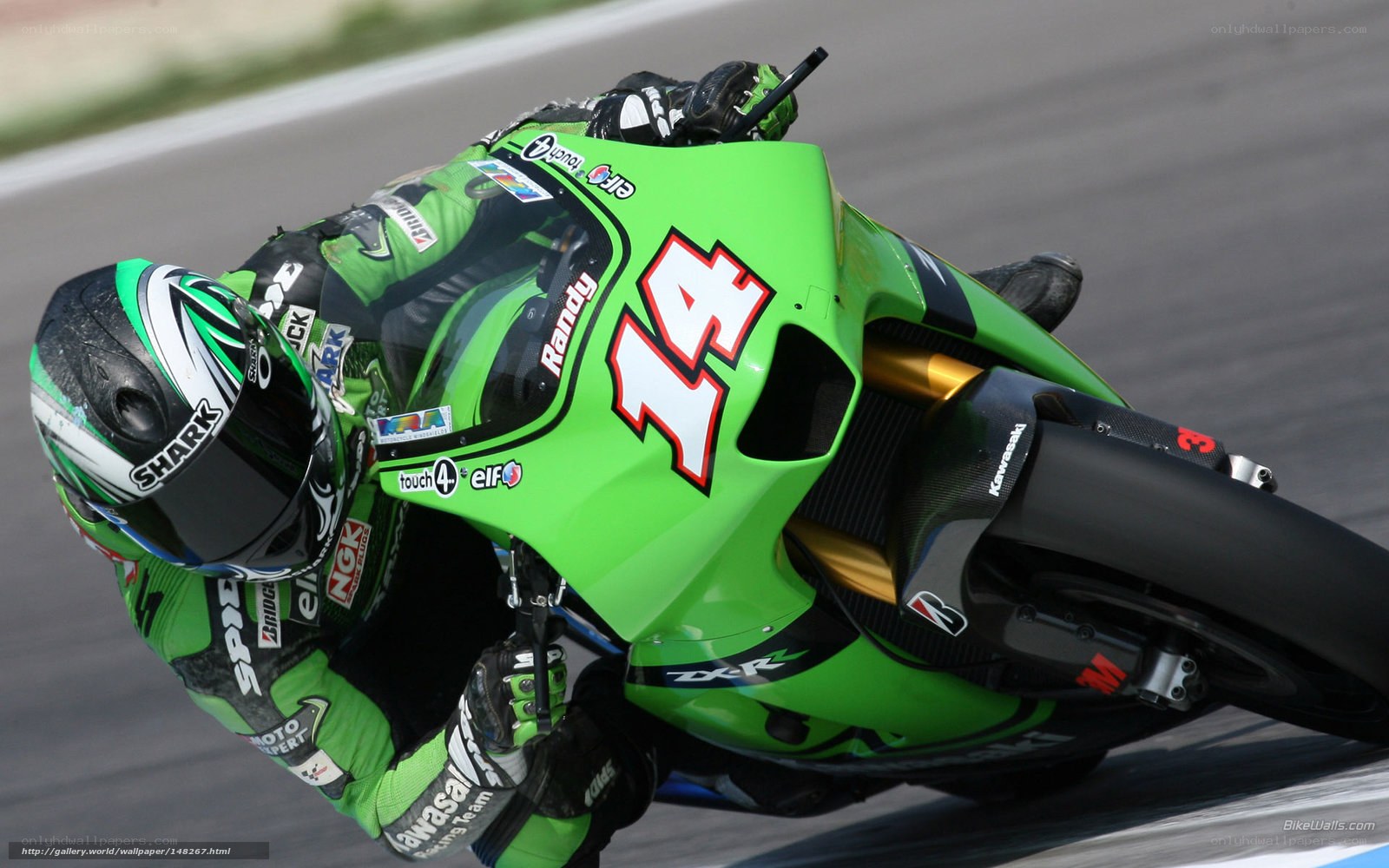 racing motorcycle on track