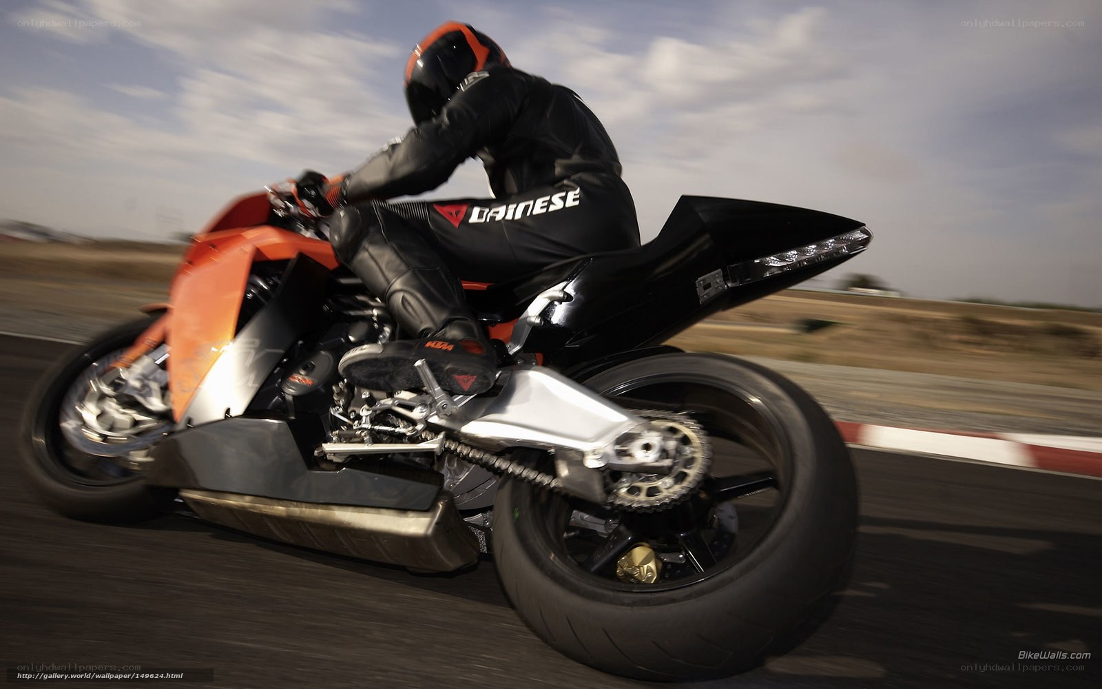 racing motorcycle on track