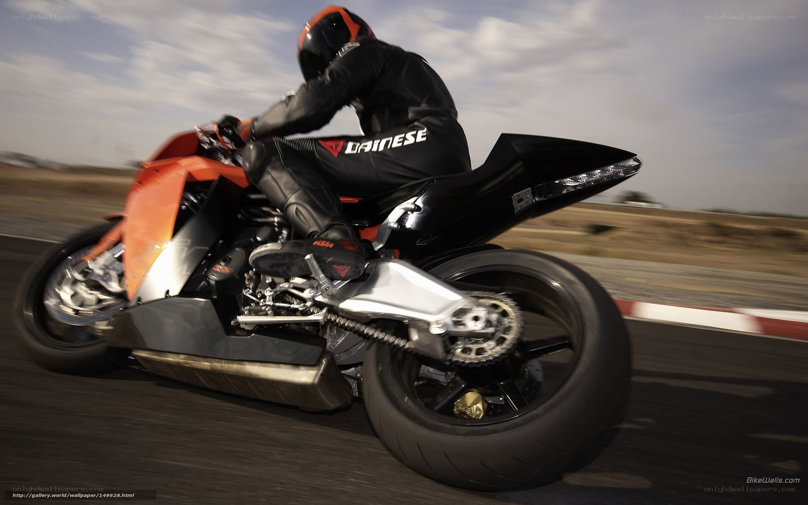 racing motorcycle on track