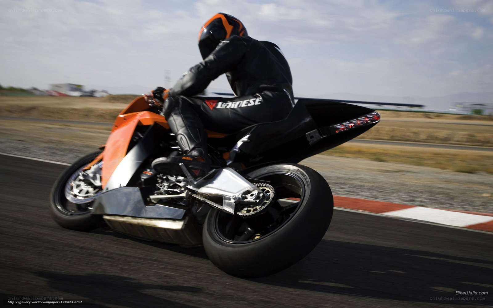 racing motorcycle on track
