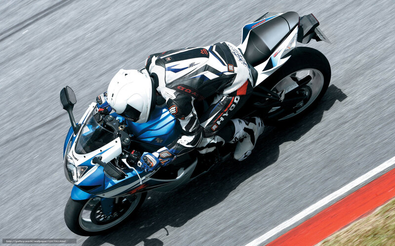 racing motorcycle on track