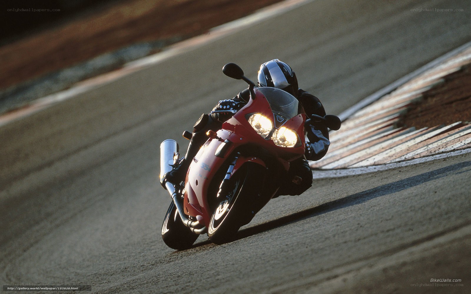 racing motorcycle on track