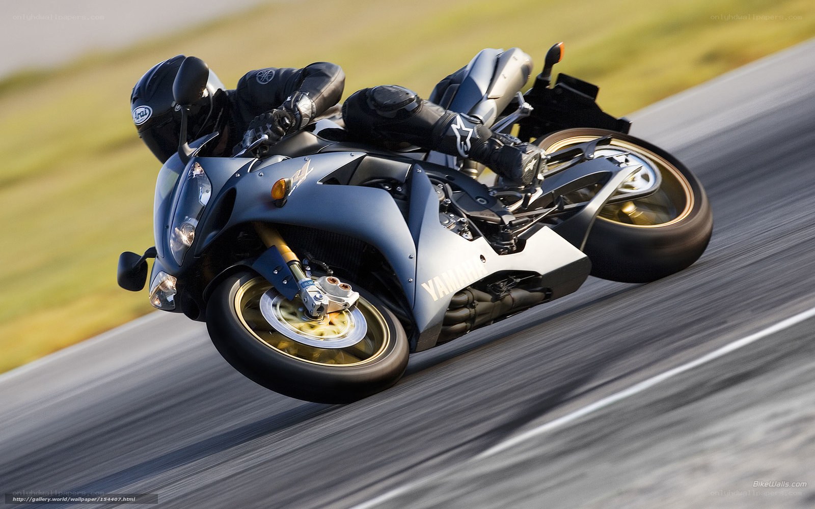 racing motorcycle on track