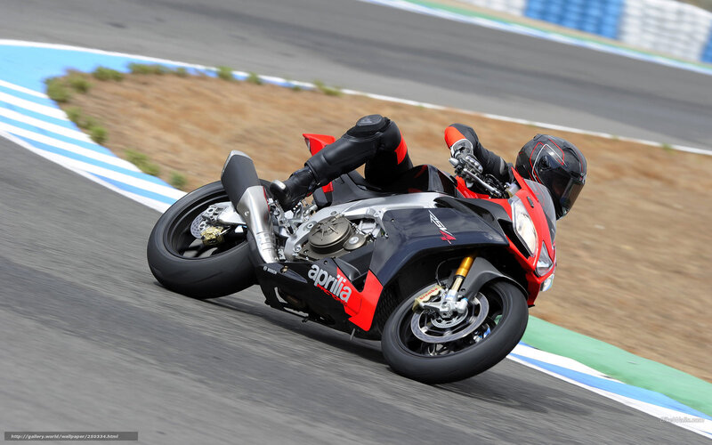 Racing Motorcycle on Track — Black, Dynamic