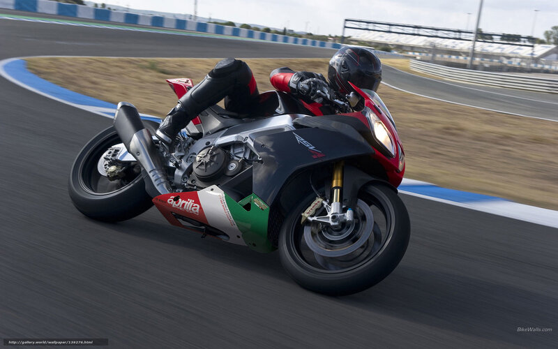 Racing Motorcycle on Track — Black