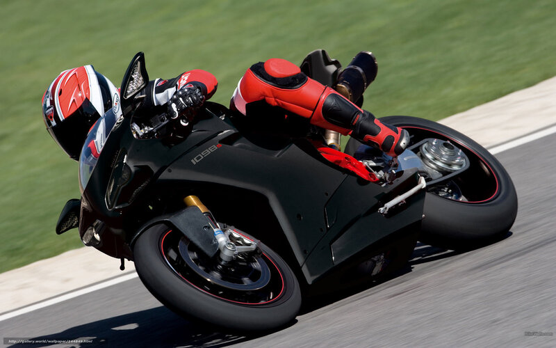 Racing Motorcyclist — Black, Dynamic