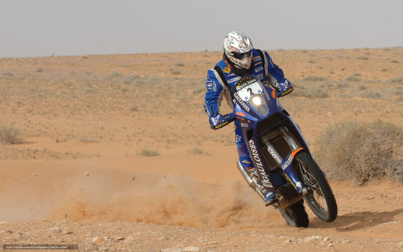 Racing Motorcyclist — Blue, Action