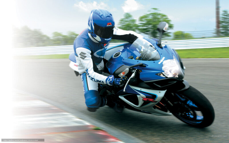 Racing Motorcyclist — Blue, Dynamic, Afternoon, Photograph, Motorcycle, Racer