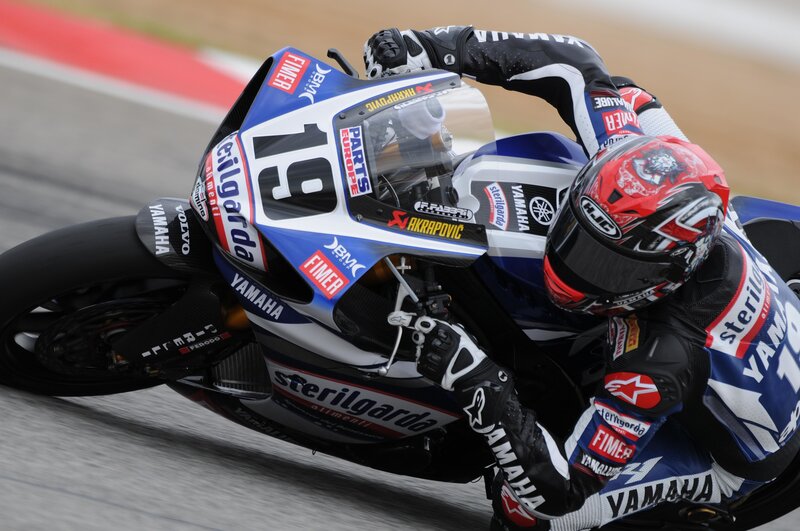 Racing Motorcyclist — Blue, Dynamic, Photograph, Motorcycle, Helmet, Racing Suit