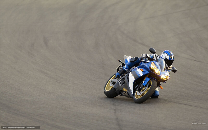 Racing Motorcyclist — Blue, Dynamic, Photograph, Motorcycle, Helmet