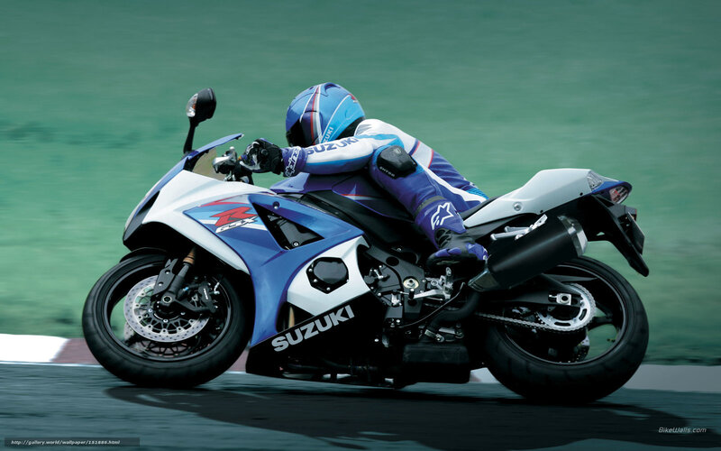 Racing Motorcyclist — Blue, Dynamic, Photograph