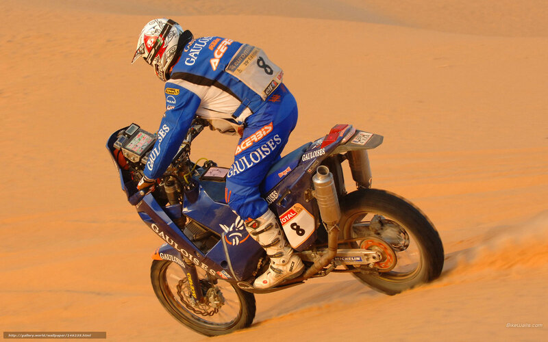 Racing Motorcyclist — Blue, Dynamic, Sunset